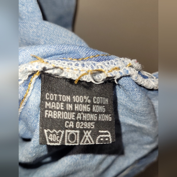 Mens vintage y2k L bluenotes jean jacket casual shirt - Picture 5 of 8